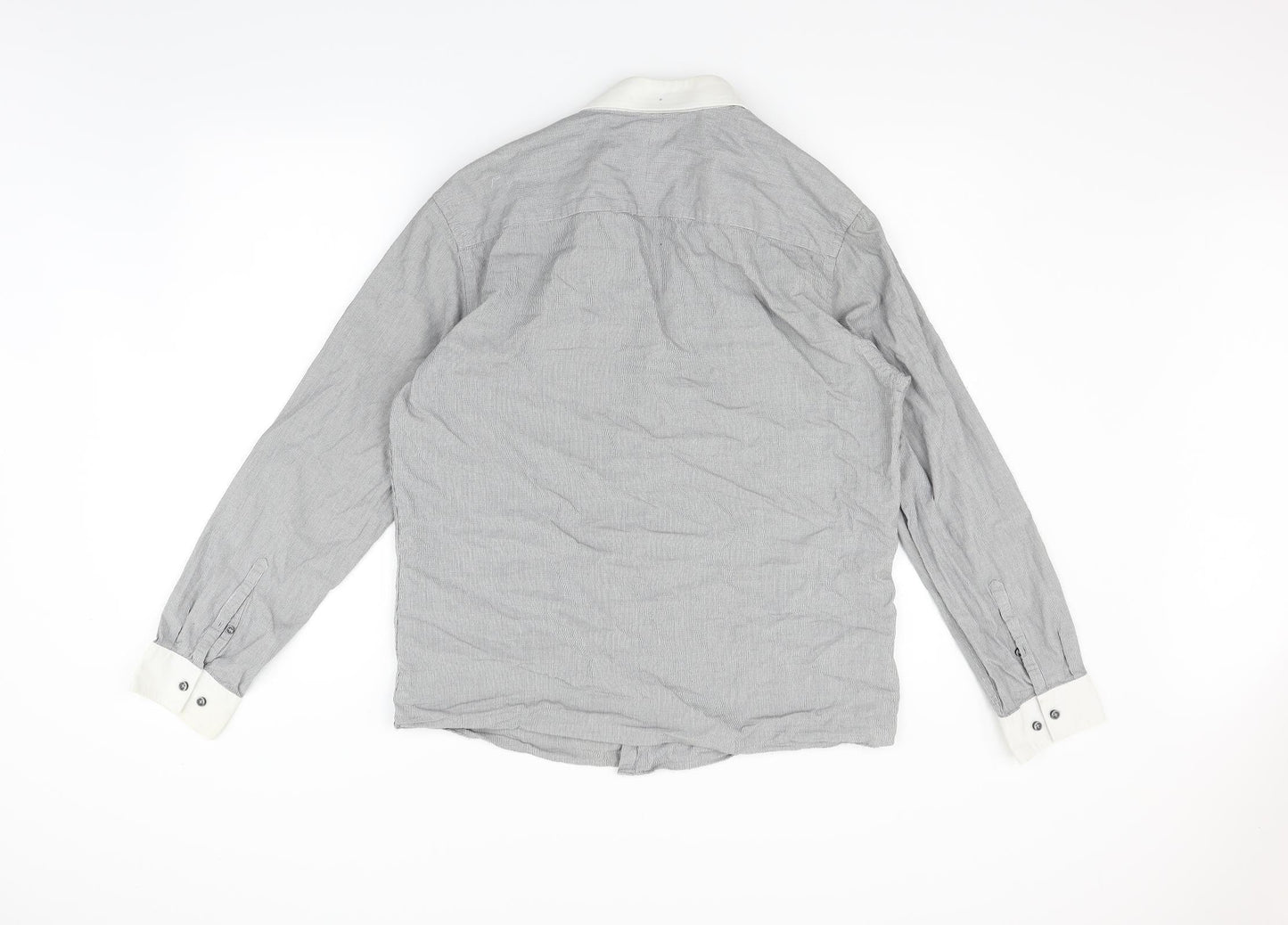 F&F Mens Grey    Button-Up Size 16