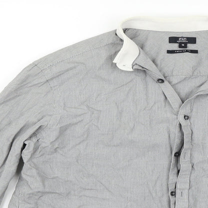 F&F Mens Grey    Button-Up Size 16