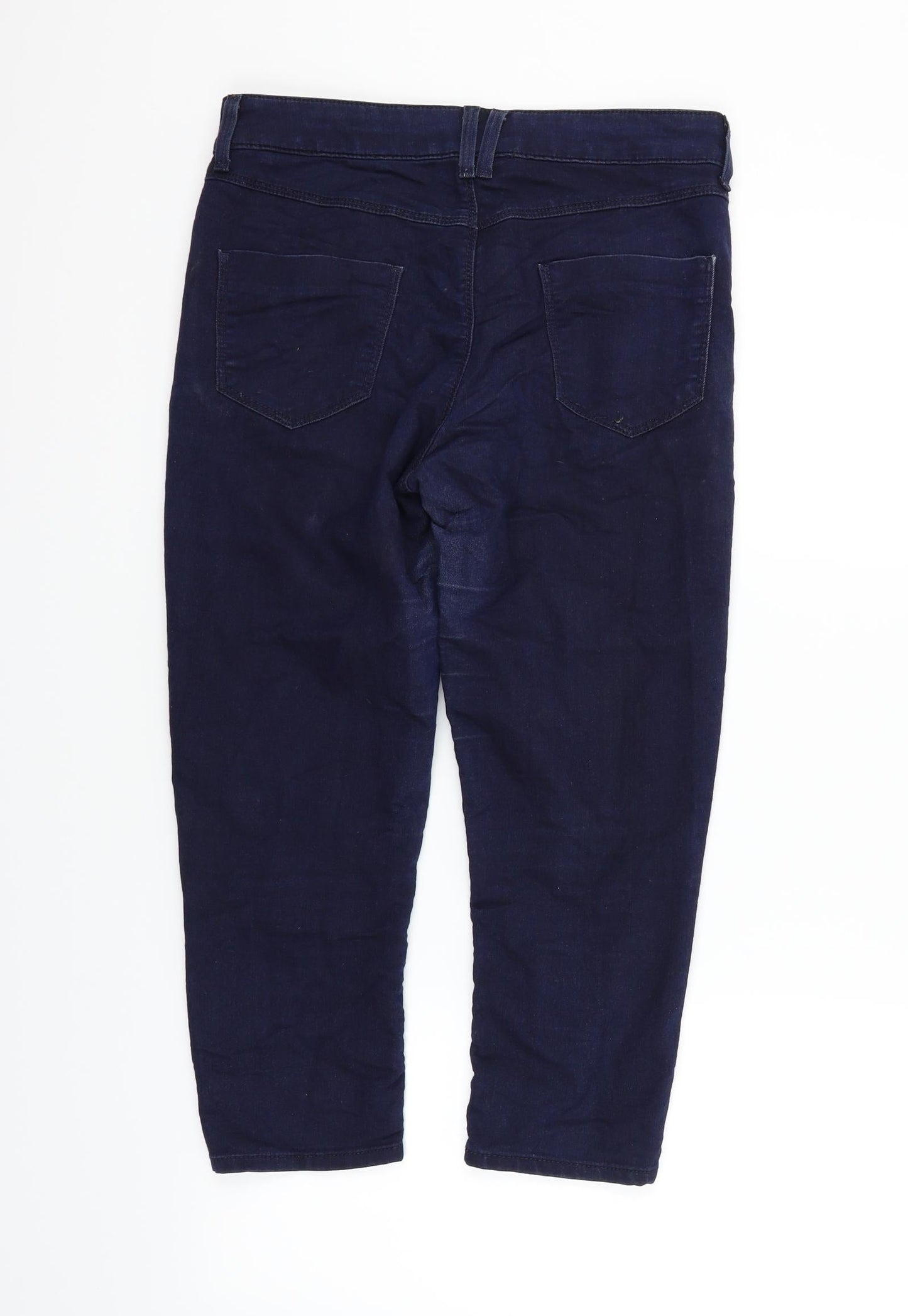 Womens UK Size 10 Marks and Spencer Regular Fit Straight Blue Jeans