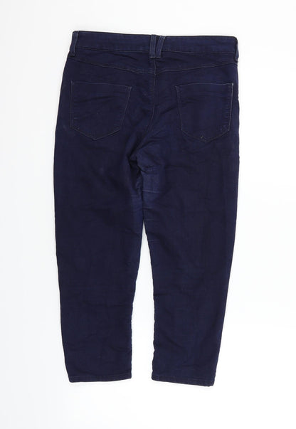 Womens UK Size 10 Marks and Spencer Regular Fit Straight Blue Jeans