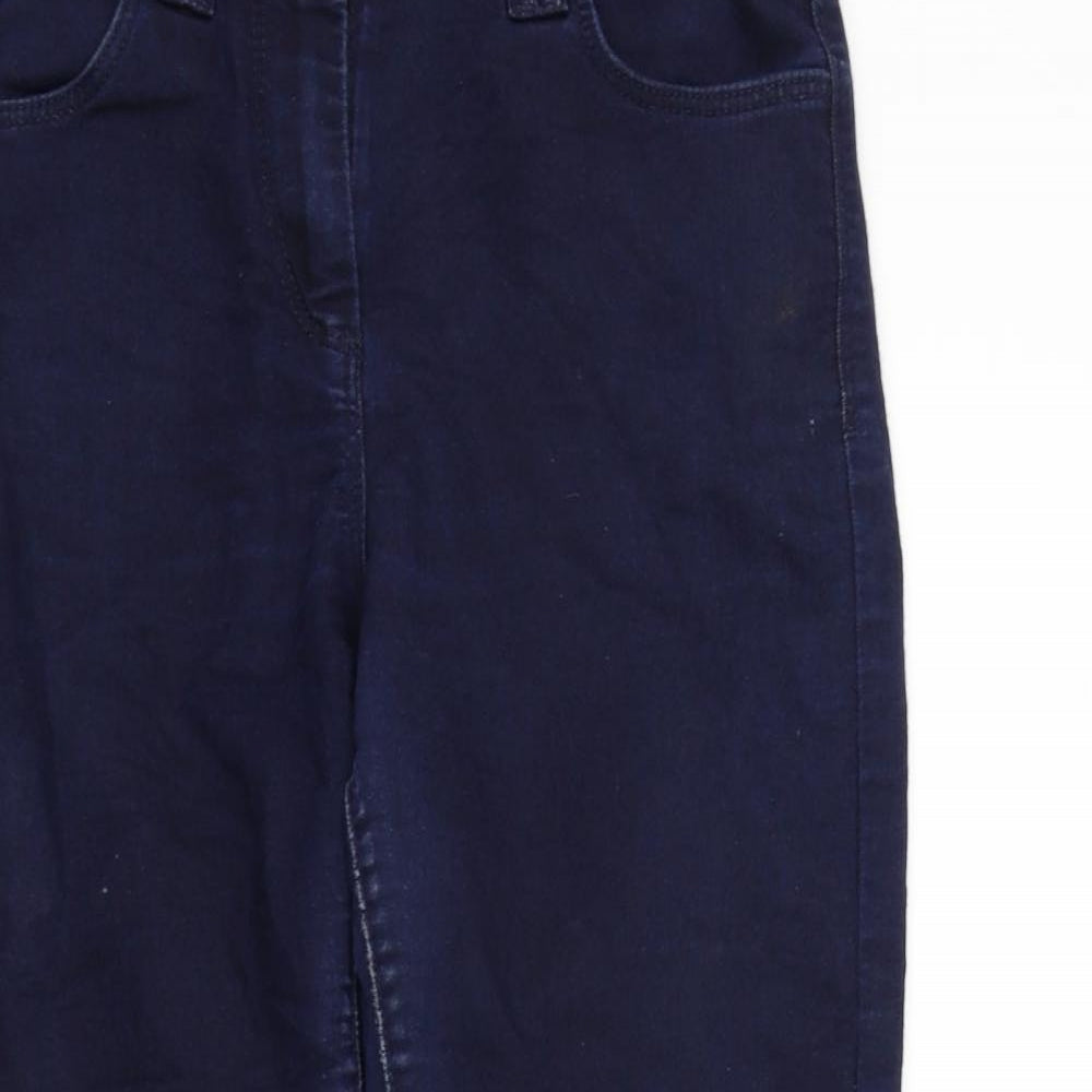 Womens UK Size 10 Marks and Spencer Regular Fit Straight Blue Jeans