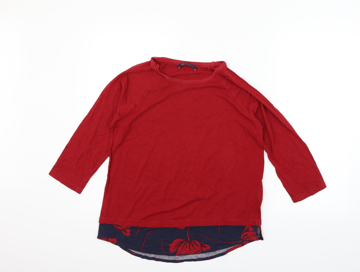 Marks & Spencer Womens Red   Pullover Jumper Size 14