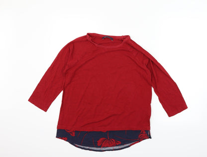 Marks & Spencer Womens Red   Pullover Jumper Size 14