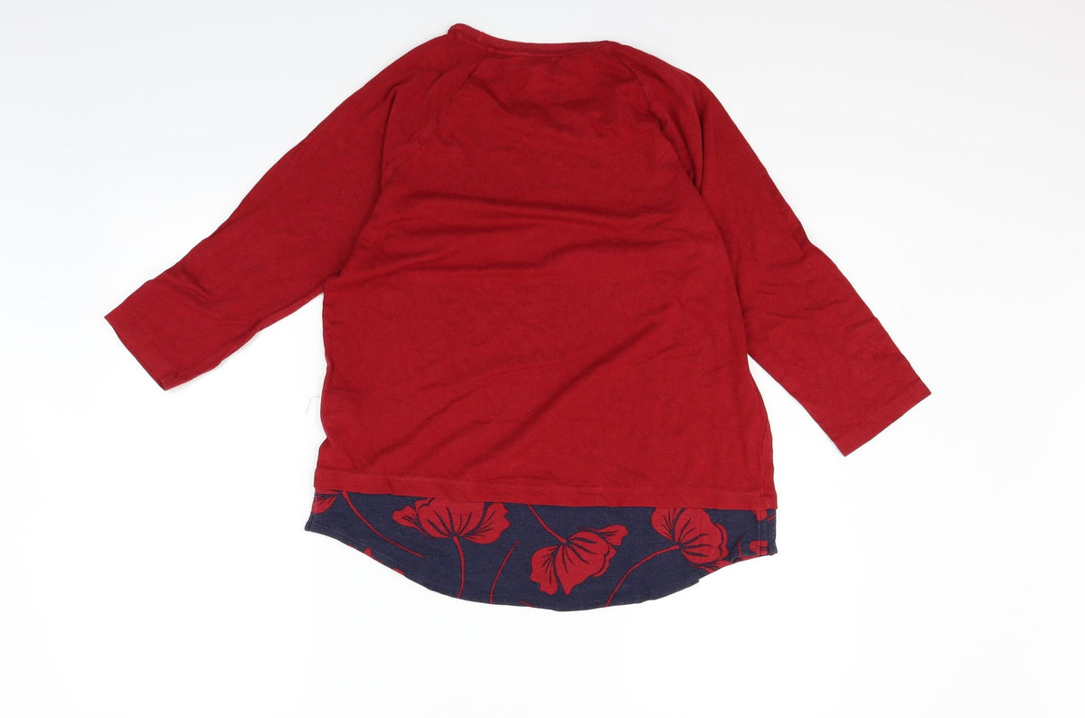 Marks & Spencer Womens Red   Pullover Jumper Size 14