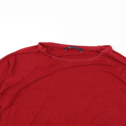 Marks & Spencer Womens Red   Pullover Jumper Size 14