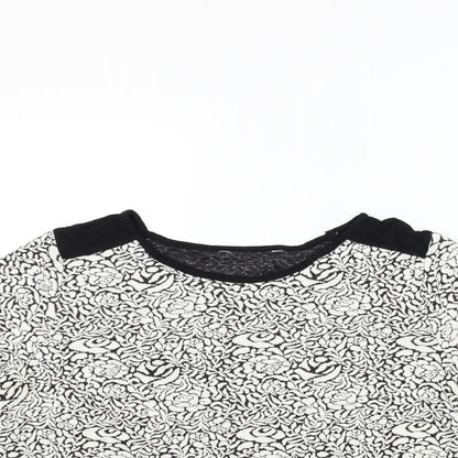 Womens UK Size 14 Debenhams White Basic T-Shirt