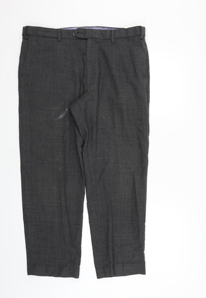 Marks and Spencer Mens Grey   Trousers  Size 38 in L25 in