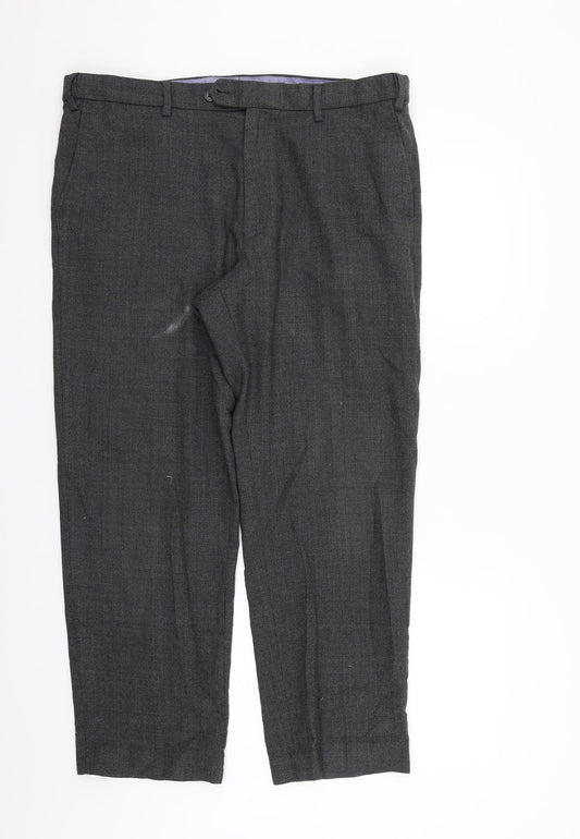 Marks and Spencer Mens Grey   Trousers  Size 38 in L25 in