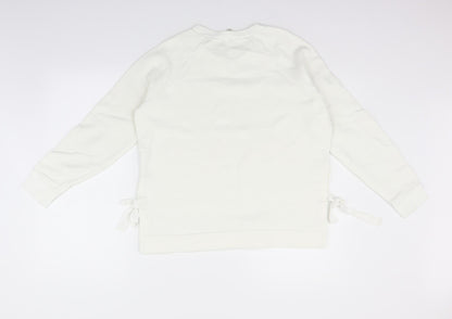 River Island Womens White   Pullover Jumper Size M
