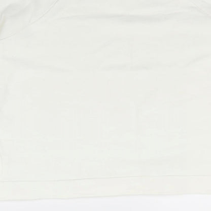 River Island Womens White   Pullover Jumper Size M