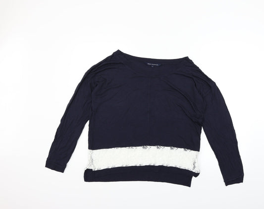 French Connection Womens Blue   Basic T-Shirt Size S