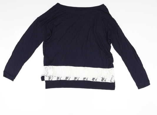 French Connection Womens Blue   Basic T-Shirt Size S