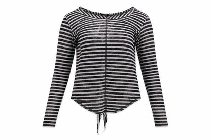 diesal  Womens Grey Striped  Pullover Jumper Size M