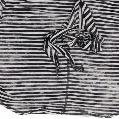 diesal  Womens Grey Striped  Pullover Jumper Size M