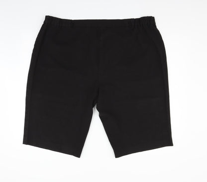 Simply Be Mens Black Houndstooth  Chino Shorts Size 26