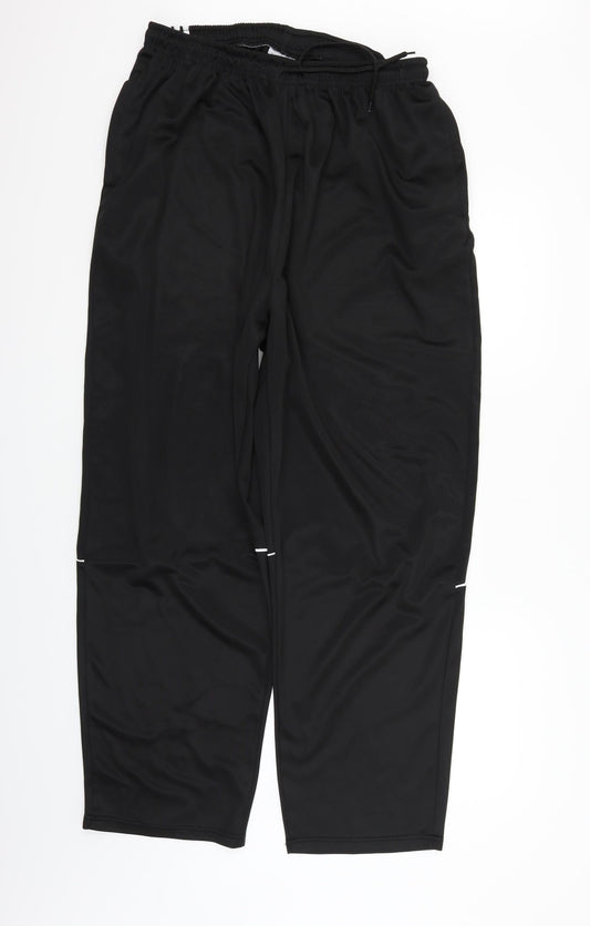 Striderr Mens Black   Jogger Trousers Size 39 in L30 in - Elastic Waist Band
