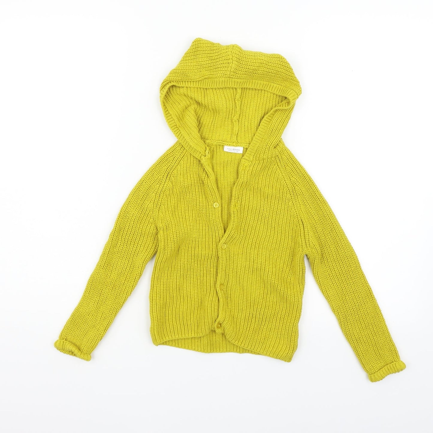 NEXT Girls Yellow   Cardigan Jumper Size 12-18 Months