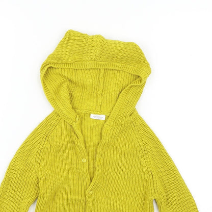 NEXT Girls Yellow   Cardigan Jumper Size 12-18 Months