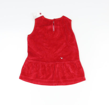 me&i Girls Red   Fit & Flare  Size 12-18 Months