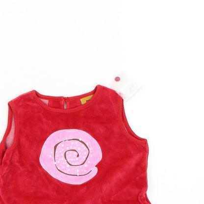 me&i Girls Red   Fit & Flare  Size 12-18 Months