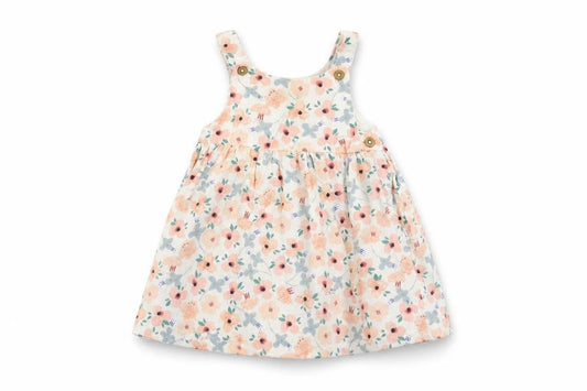 Marks and Spencer Girls White Floral  Fit & Flare  Size 3-6 Months