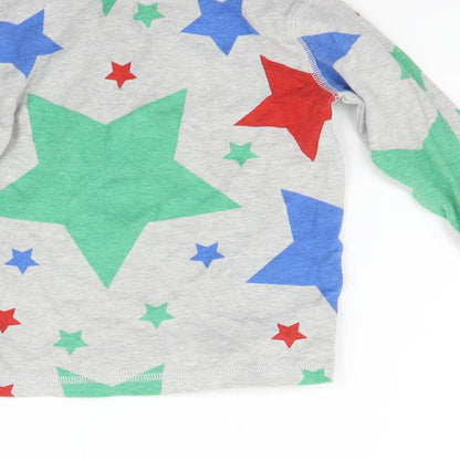Next Girls Grey Geometric  Pullover Jumper Size 2 Years  - STAR