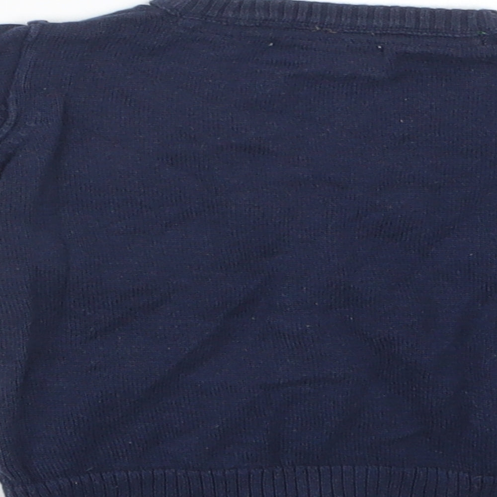 Earlydays Boys Blue  Knit Cardigan Jumper Size 6-9 Months