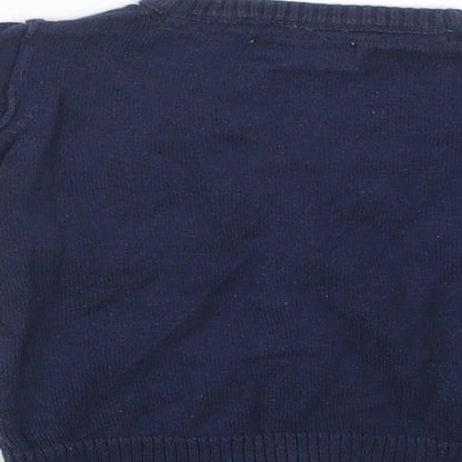 Earlydays Boys Blue  Knit Cardigan Jumper Size 6-9 Months