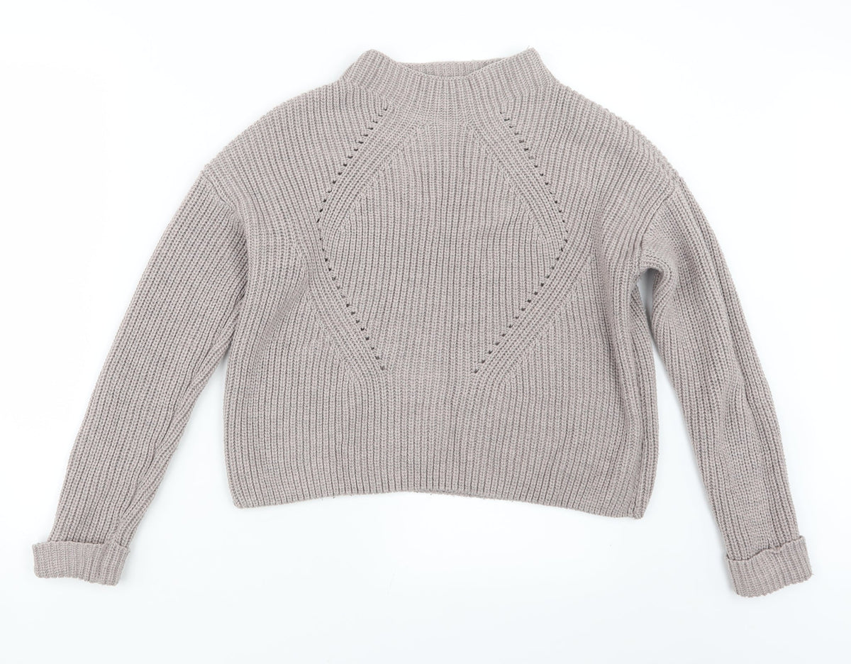 Additional front view of Atmosphere women’s purple knit jumper, size UK 14