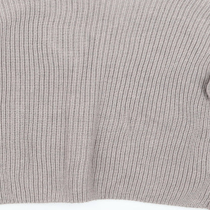 Brand and care label for Atmosphere women’s purple knit jumper, size UK 14