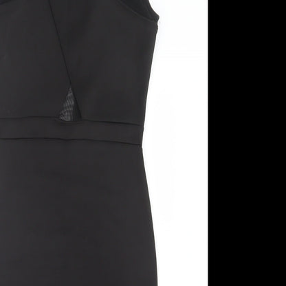 Preworn Womens Black   Pencil Dress  Size 8