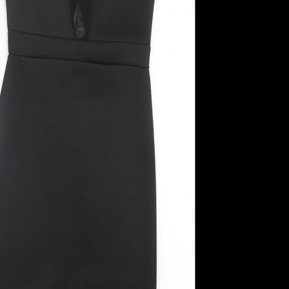 Preworn Womens Black   Pencil Dress  Size 8
