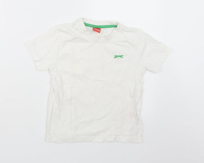 Slazenger Boys White   Basic T-Shirt Size 3-4 Years