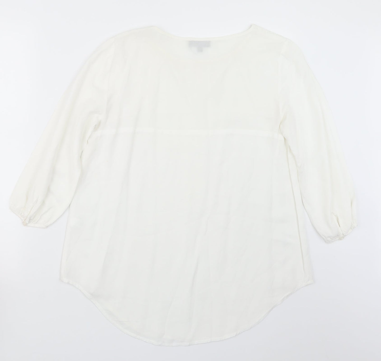 Womens UK Size M Spense White Basic Blouse