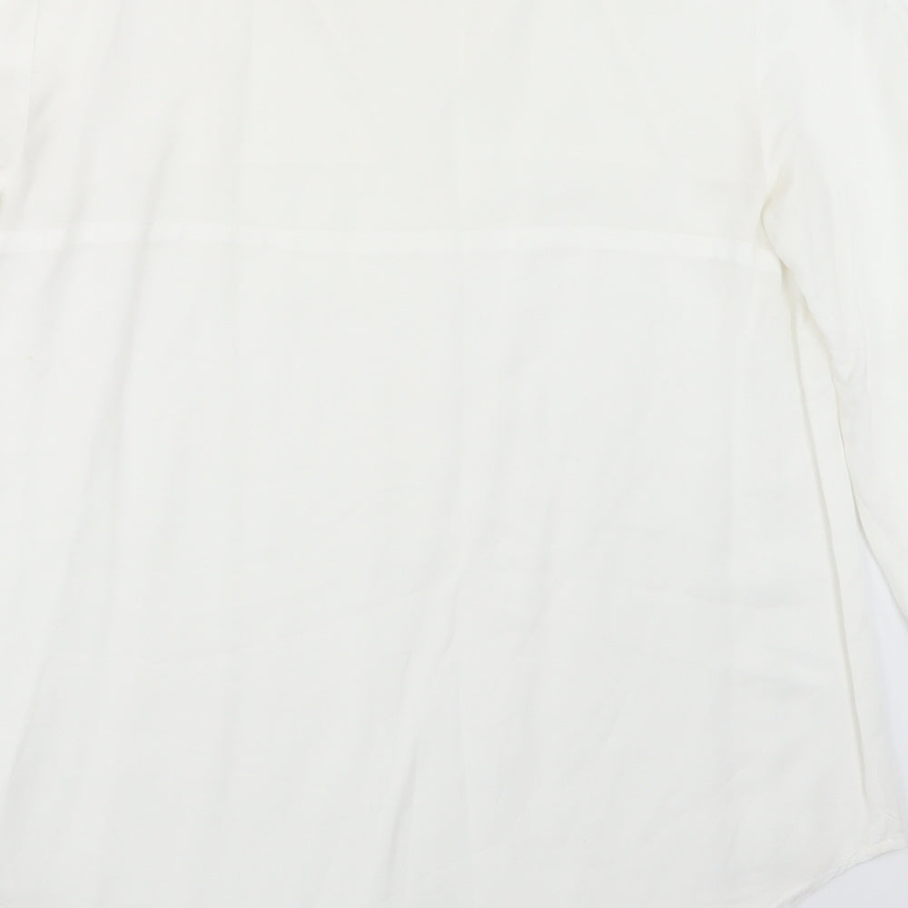 Womens UK Size M Spense White Basic Blouse