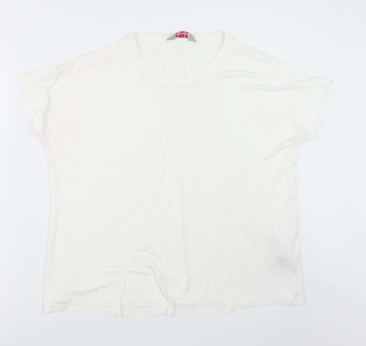 Womens UK Size 12 Dorothy Perkins White Basic T-Shirt