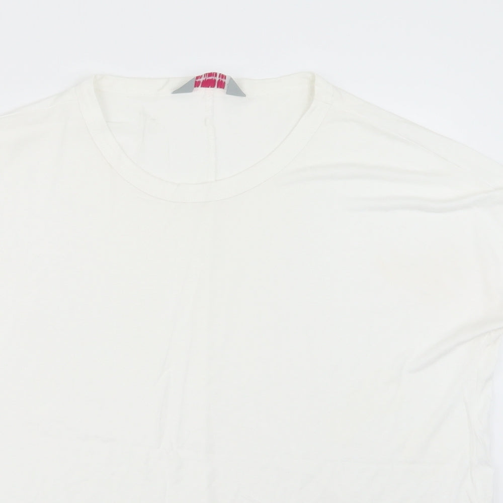 Womens UK Size 12 Dorothy Perkins White Basic T-Shirt
