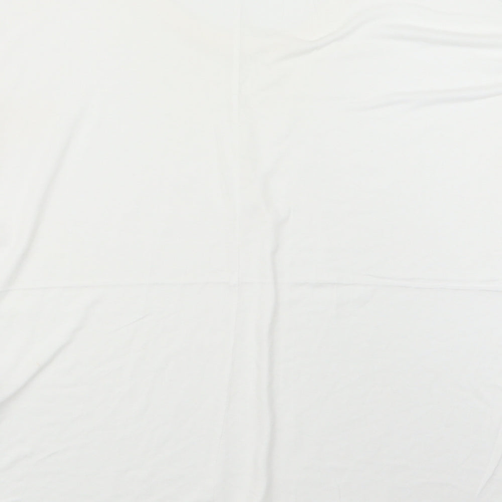 Womens UK Size 12 Dorothy Perkins White Basic T-Shirt