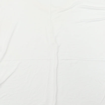 Womens UK Size 12 Dorothy Perkins White Basic T-Shirt