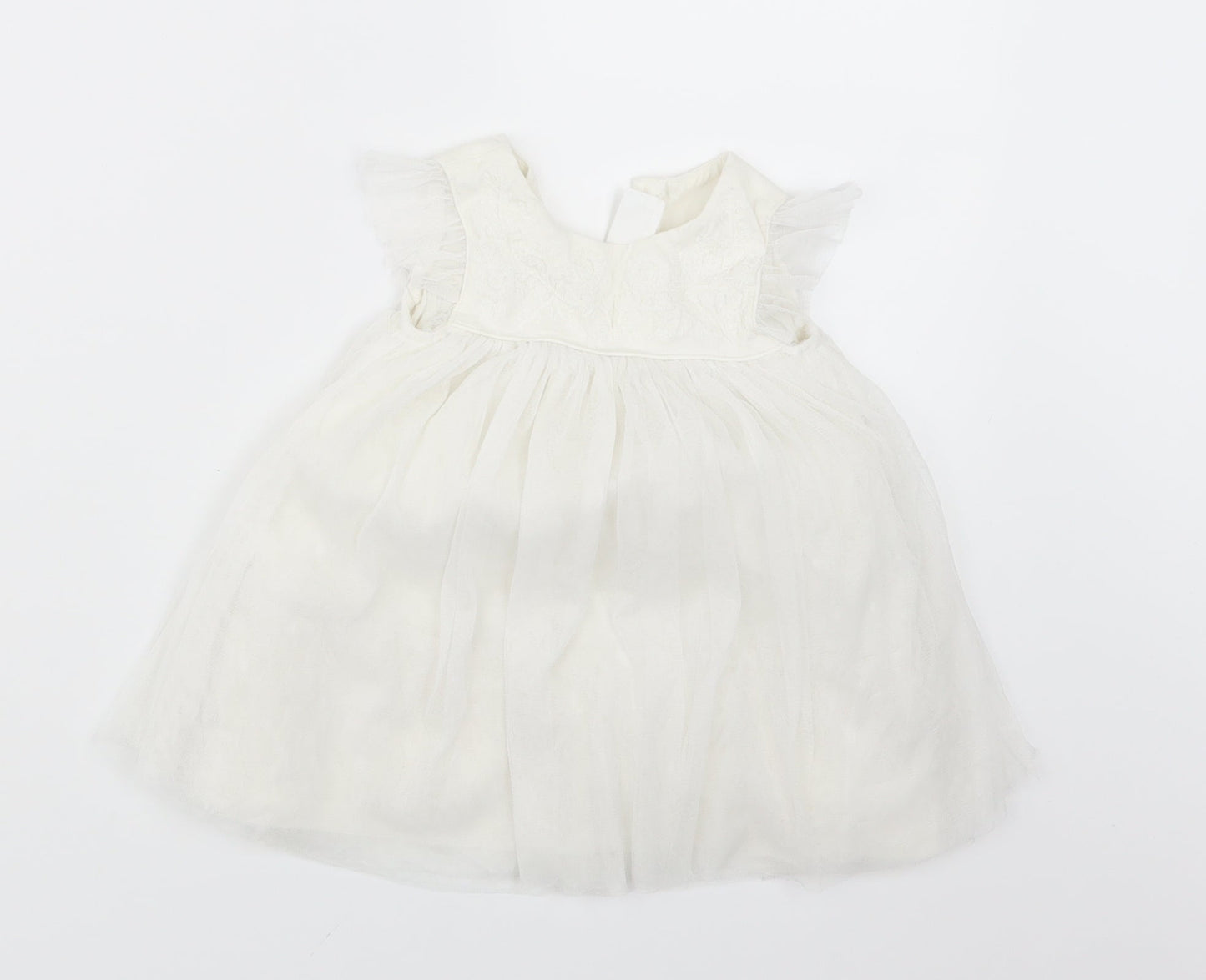 NEXT Girls White   Shirt Dress  Size 3-6 Months