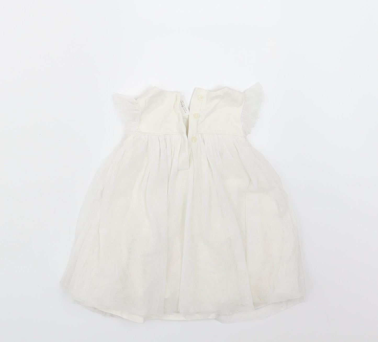 NEXT Girls White   Shirt Dress  Size 3-6 Months