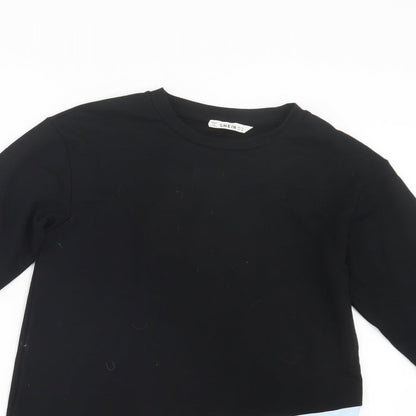 SheIn Girls Black   T-Shirt Dress  Size 7-8 Years
