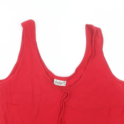 Womens UK Size 18 Select Red Basic Tank