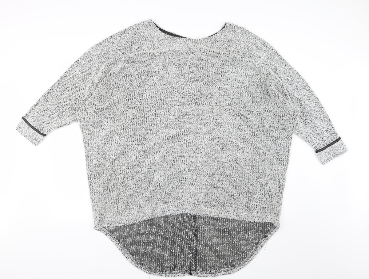 Cameo Rose Womens Grey Knit Pullover Jumper Size M