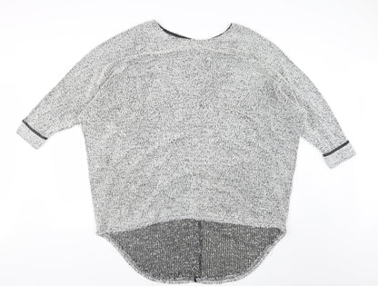 Cameo Rose Womens Grey Knit Pullover Jumper Size M