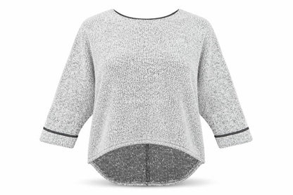 Cameo Rose Womens Grey Knit Pullover Jumper Size M