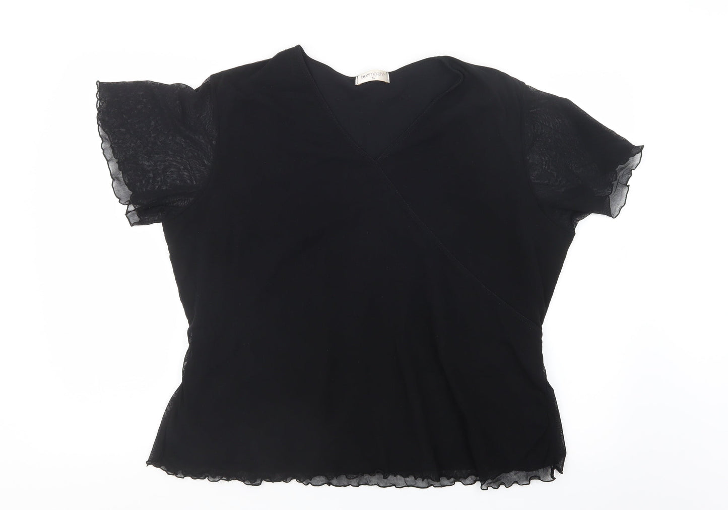 Bonmarché Womens Black   Basic Blouse Size XL