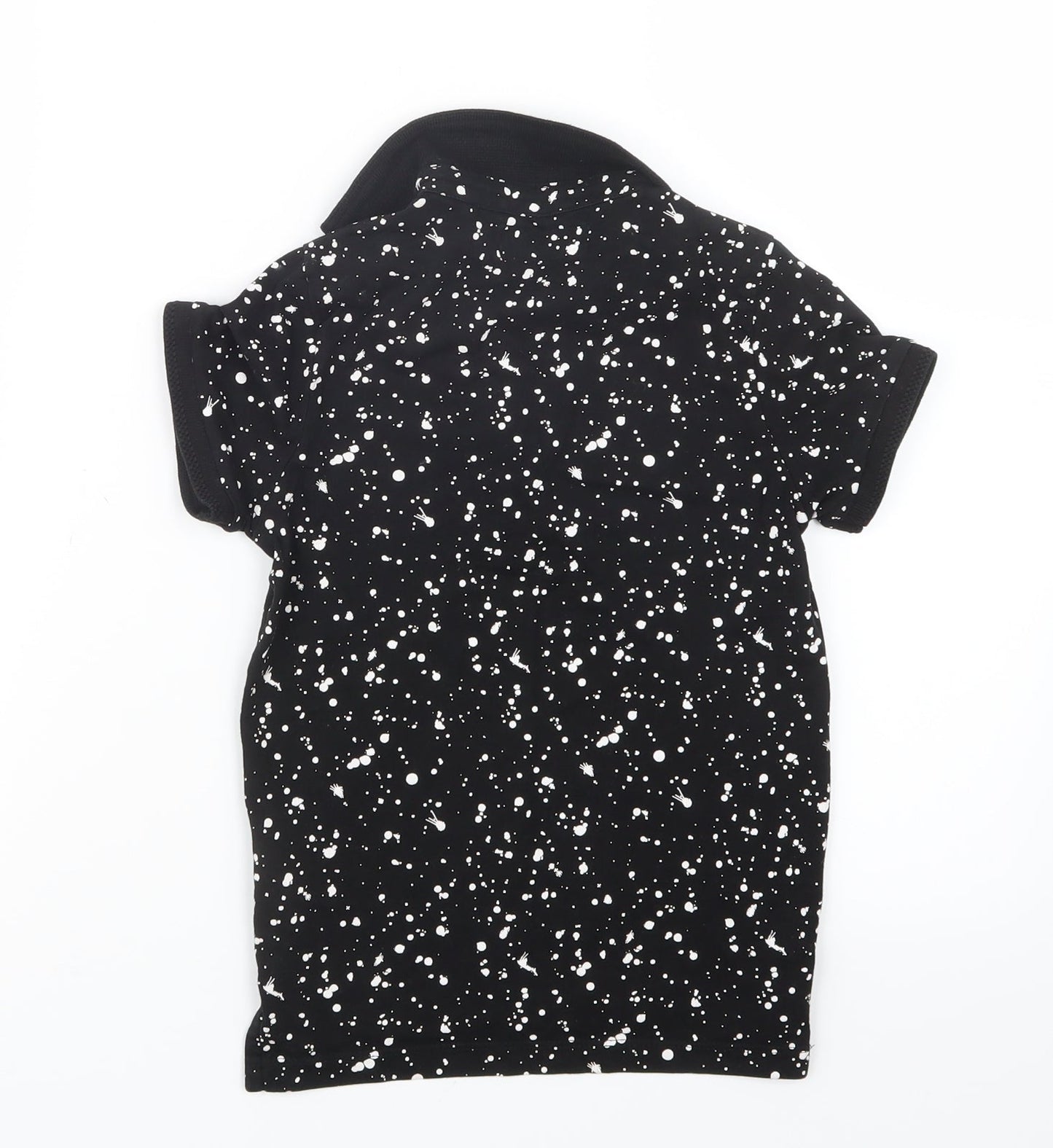 NEXT Boys Black Geometric  Basic Polo Size 6 Years
