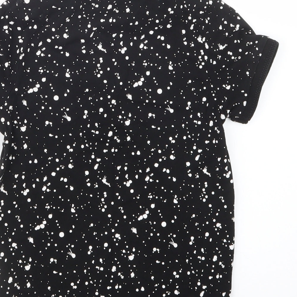 NEXT Boys Black Geometric  Basic Polo Size 6 Years