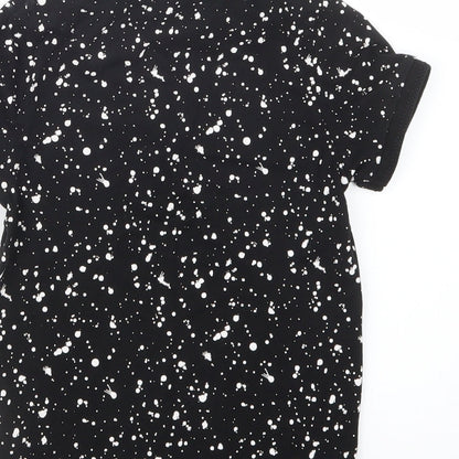 NEXT Boys Black Geometric  Basic Polo Size 6 Years
